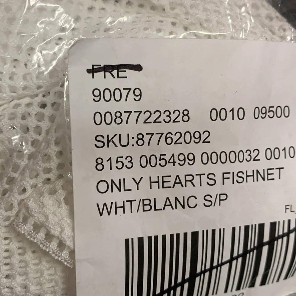 Free people x only hearts fish net globes new in package